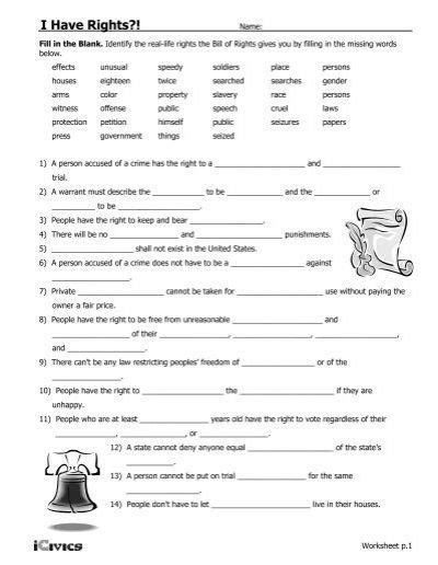 I Have Rights Worksheet Answers Excel Worksheet Theme — db-excel.com